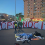 Roma, flash mob pro-Palestina al corteo per Verbano: “Stop Genocidio”