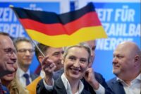 La leader di AfD, Alice Weidel, dopo le elezioni in Germania