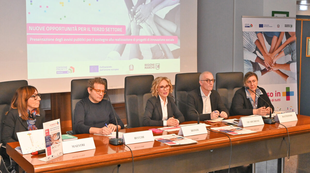 Marche, presentati i progetti di innovazione sociale del terzo settore Marche, presentati i progetti di innovazione sociale del terzo settore