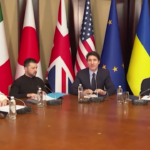 G7, i leader in video collegamento da Kiev con Trudeau e Zelensky