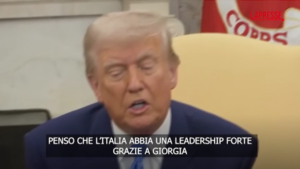 Trump elogia l’Italia e Giorgia Meloni: “Donna meravigliosa come leader”