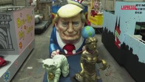 Colonia, tutto pronto per la parata di Carnevale con i carri di Trump, Zelensky e Putin