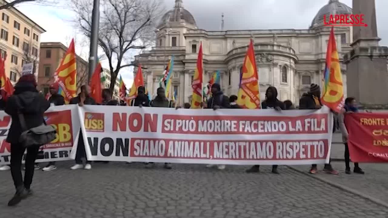 Cutro, migranti in piazza a Roma con associazioni e sindacati