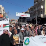 Giordania, protesta contro sfollamento palestinesi da Gaza e Cisgiordania