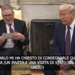 Re Carlo III invita Trump a Londra, premier Starmer consegna lettera a presidente Usa