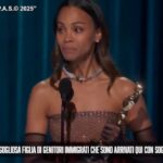 Oscar 2025, il discorso di Zoe Saldana