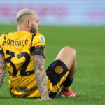 Inter, risentimento ai flessori per Dimarco: salta il Feyenoord