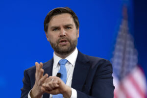 Il vicepresidente JD Vance alla Conservative Political Action Conference, CPAC