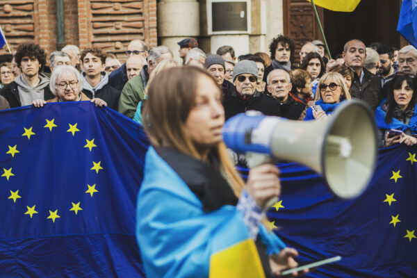 Torino, manifestazione a sostegno dell’Ucraina e di Zelensky