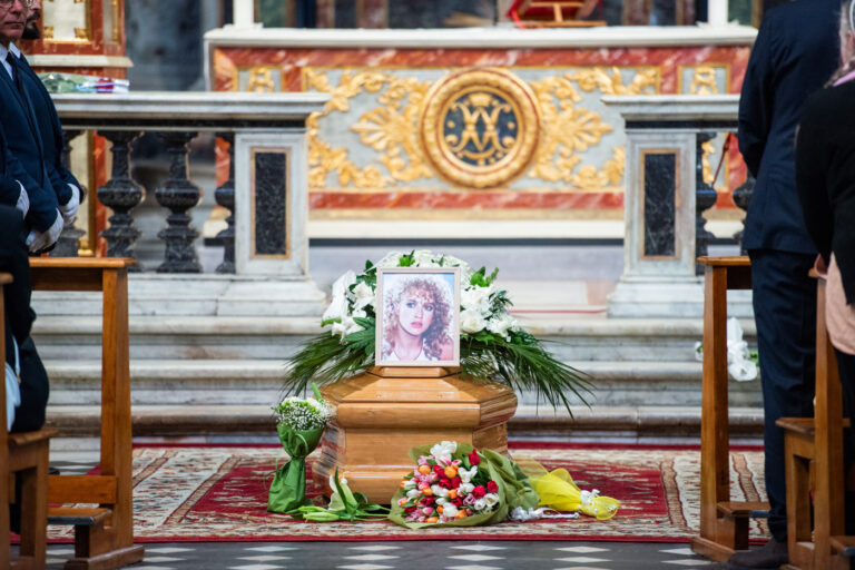 Funerali Eleonora Giorgi alla chiesa degli artisti in Piazza del Popolo a Roma