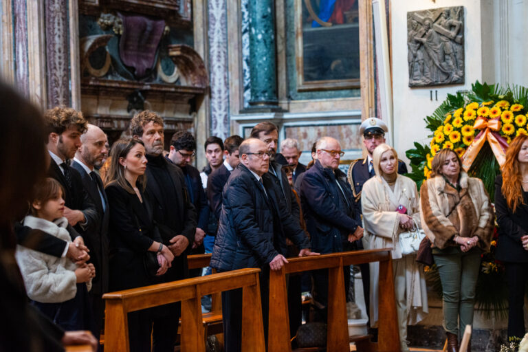Funerali Eleonora Giorgi alla chiesa degli artisti in Piazza del Popolo a Roma