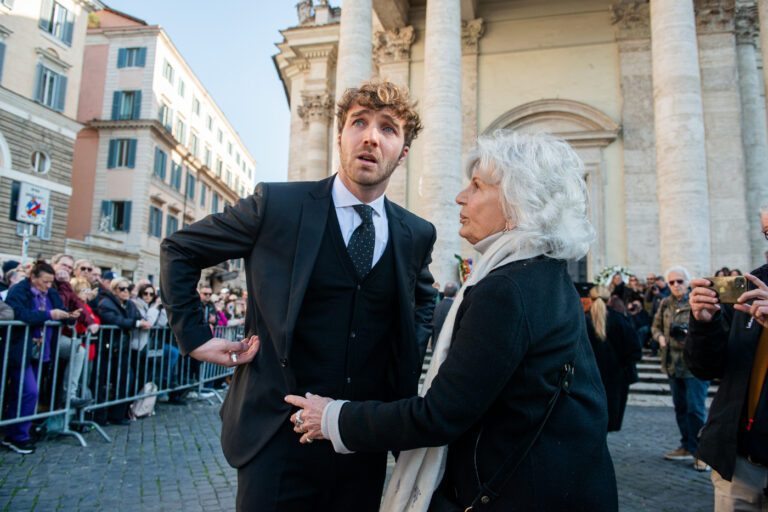 Funerali Eleonora Giorgi alla chiesa degli artisti in Piazza del Popolo a Roma