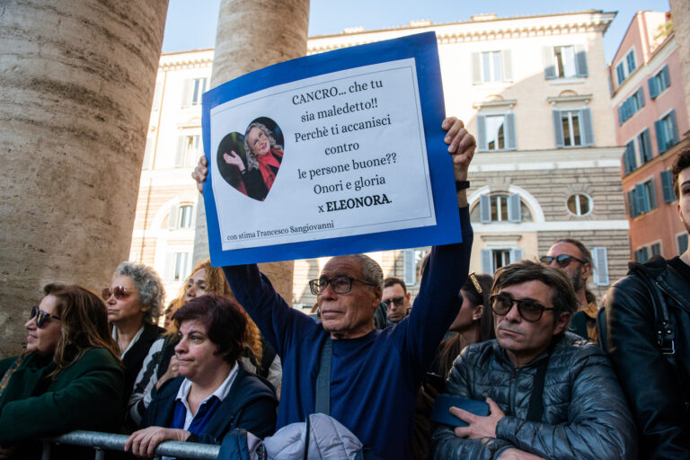 Funerali Eleonora Giorgi alla chiesa degli artisti in Piazza del Popolo a Roma
