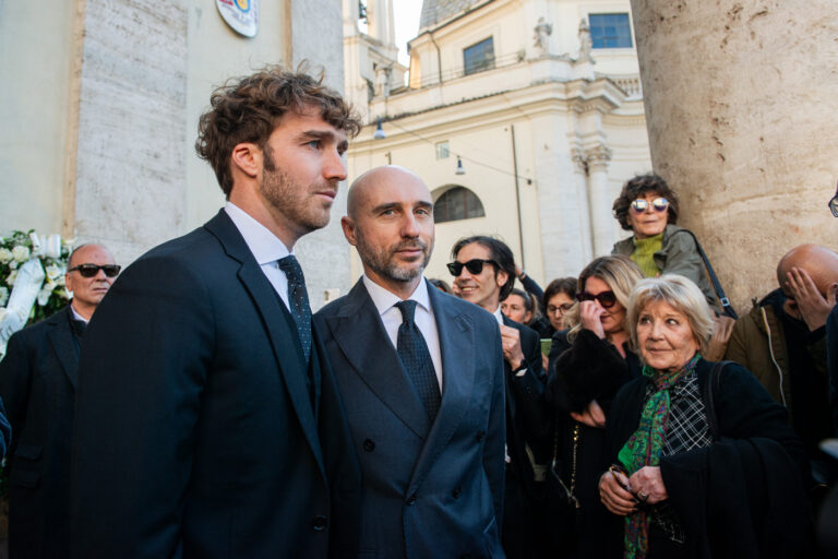 Funerali Eleonora Giorgi alla chiesa degli artisti in Piazza del Popolo a Roma