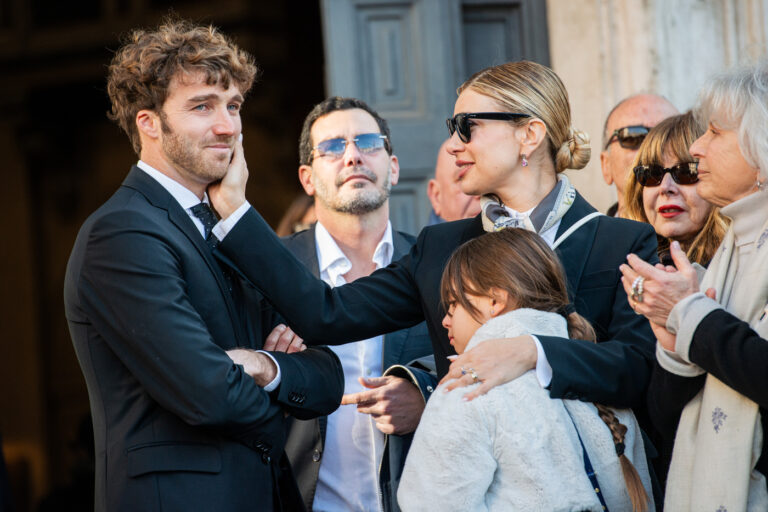 Funerali Eleonora Giorgi alla chiesa degli artisti in Piazza del Popolo a Roma