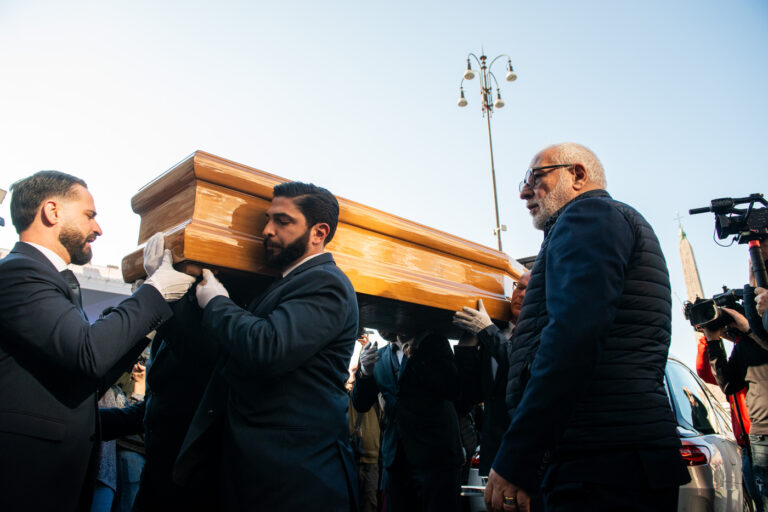 Funerali Eleonora Giorgi alla chiesa degli artisti in Piazza del Popolo a Roma