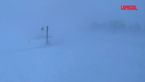 Usa, forte bufera di neve in Iowa