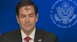 Usa: Rubio in tv con una croce in fronte per mercoledì delle Ceneri