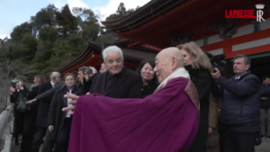 Giappone, Mattarella a Kyoto visita il tempio buddista Kiyomizudera