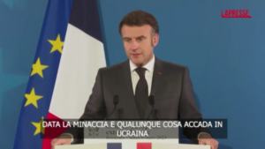 Ucraina, Macron: “Vogliamo per Kiev pace solida e duratura”