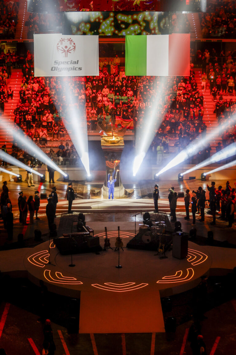 Torino, cerimonia di inaugurazione degli Special Olympics presso Inalpi Arena