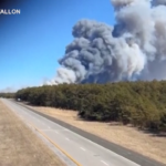 Incendi a Long Island, brucia area vastissima: il fumo visibile a grande distanza