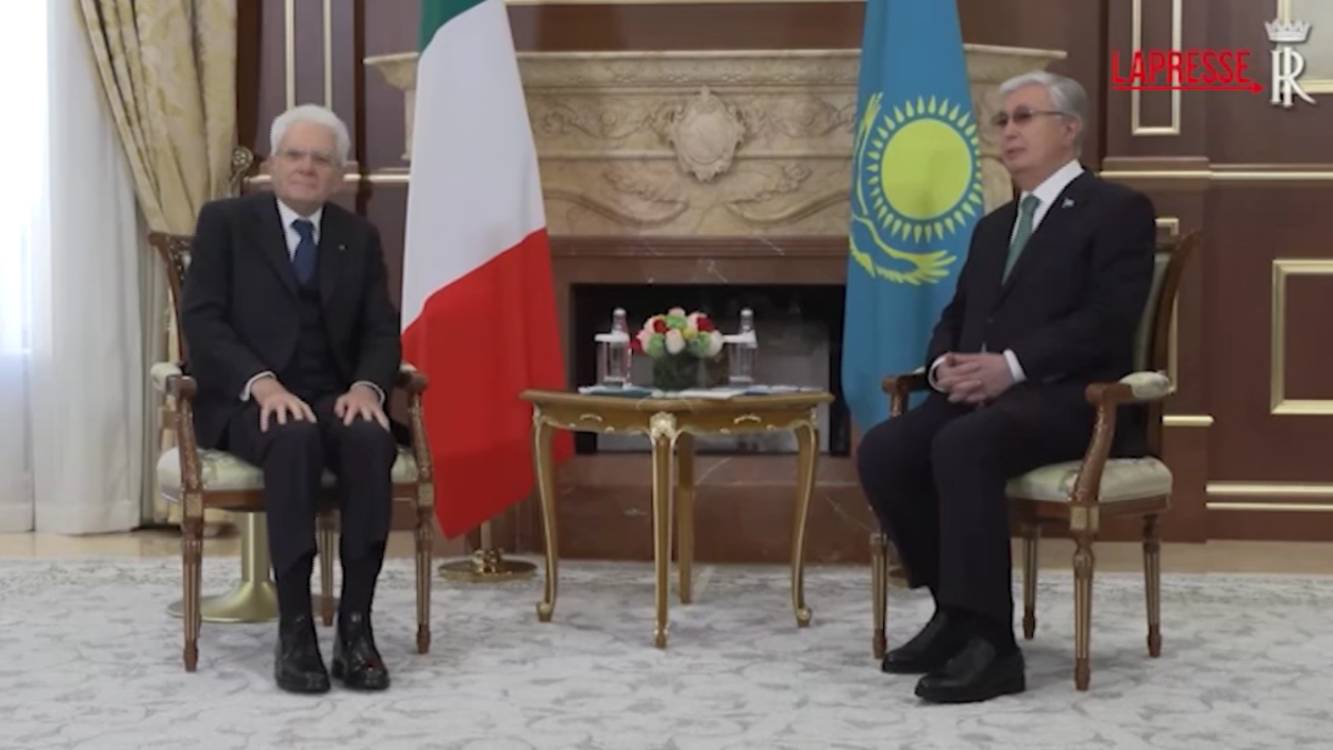 VIDEO Mattarella ad Astana, l’incontro con il presidente del Kazakistan VIDEO Mattarella ad Astana, l’incontro con il presidente del Kazakistan