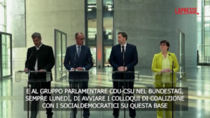 Migranti, Merz: “Accordo Cdu-Csu e Spd su ampliamento controlli ai confini”
