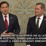 Sì di Kiev a proposta Usa di 30 giorni di tregua, Rubio: “Palla ora nel campo della Russia”