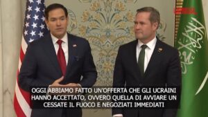 Sì di Kiev a proposta Usa di 30 giorni di tregua, Rubio: “Palla ora nel campo della Russia”