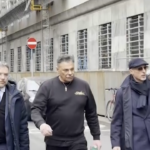 Davide Lacerenza arriva in tribunale per l’interrogatorio di garanzia