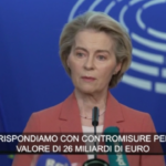 L’Ue risponde ai dazi Usa, l’annuncio di von der Leyen: “Contromisure per 26 miliardi di euro”