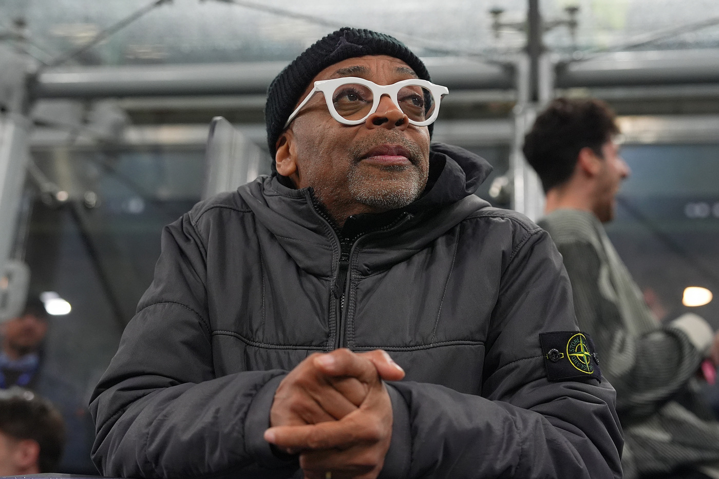 Spike Lee a San Siro per vedere Inter Feyenoord: le foto