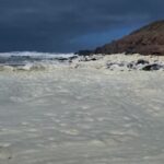Australia, schiuma bianca ricopre spiaggia: pesci morti e malori per i surfisti
