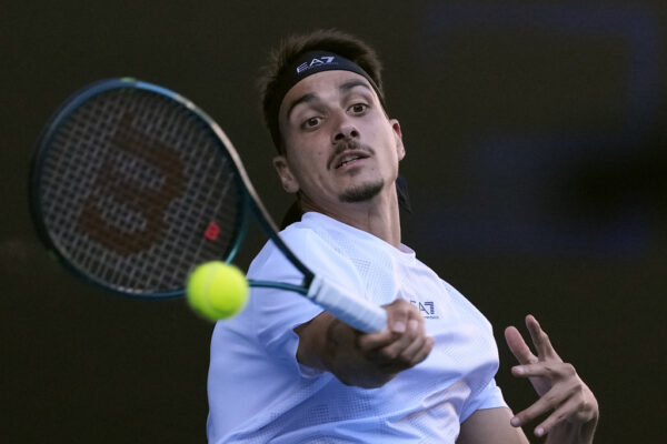 Lorenzo Sonego, che all'Atp di Miami 2025 si è qualificato al secondo turno battendo l'argentino Navone