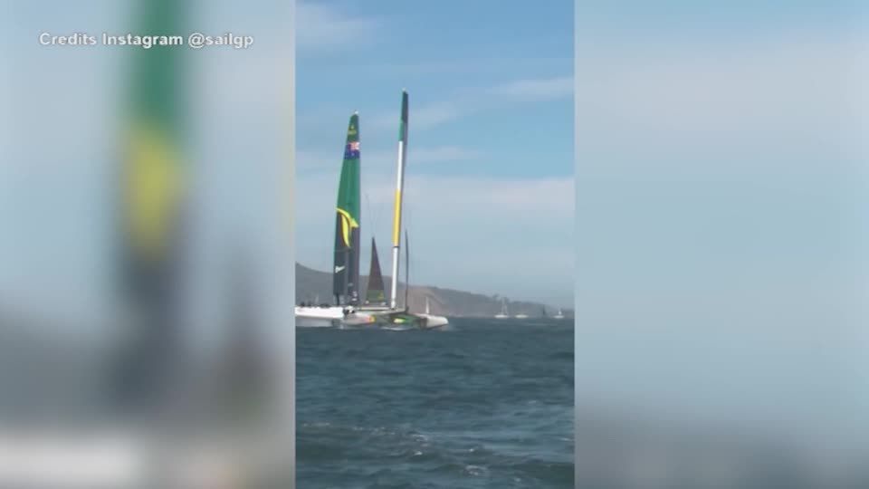 SailGP, si rompe l’ala del catamarano Team Australia: lo spettacolare incidente