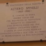Ue, omaggio del centrosinistra alla targa per Altiero Spinelli a Roma