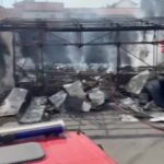 Milano, incendio alla Perfetti di Lainate sotto controllo: i vigili del fuoco domano le fiamme