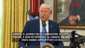 Dazi, Trump: “2 aprile sarà giorno liberazione”