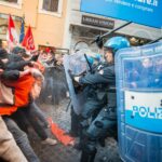 Dl sicurezza, scontri al sit-in a Roma. Cariche delle forze dell’ordine