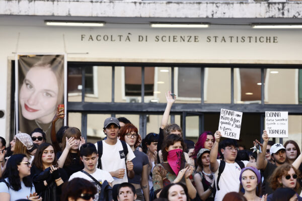 Manifestazione per Ilaria Sula all'Università Sapienza di Roma