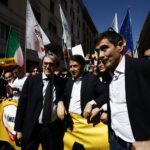 M5S, manifestazione in piazza a Roma contro piano europeo per il riarmo