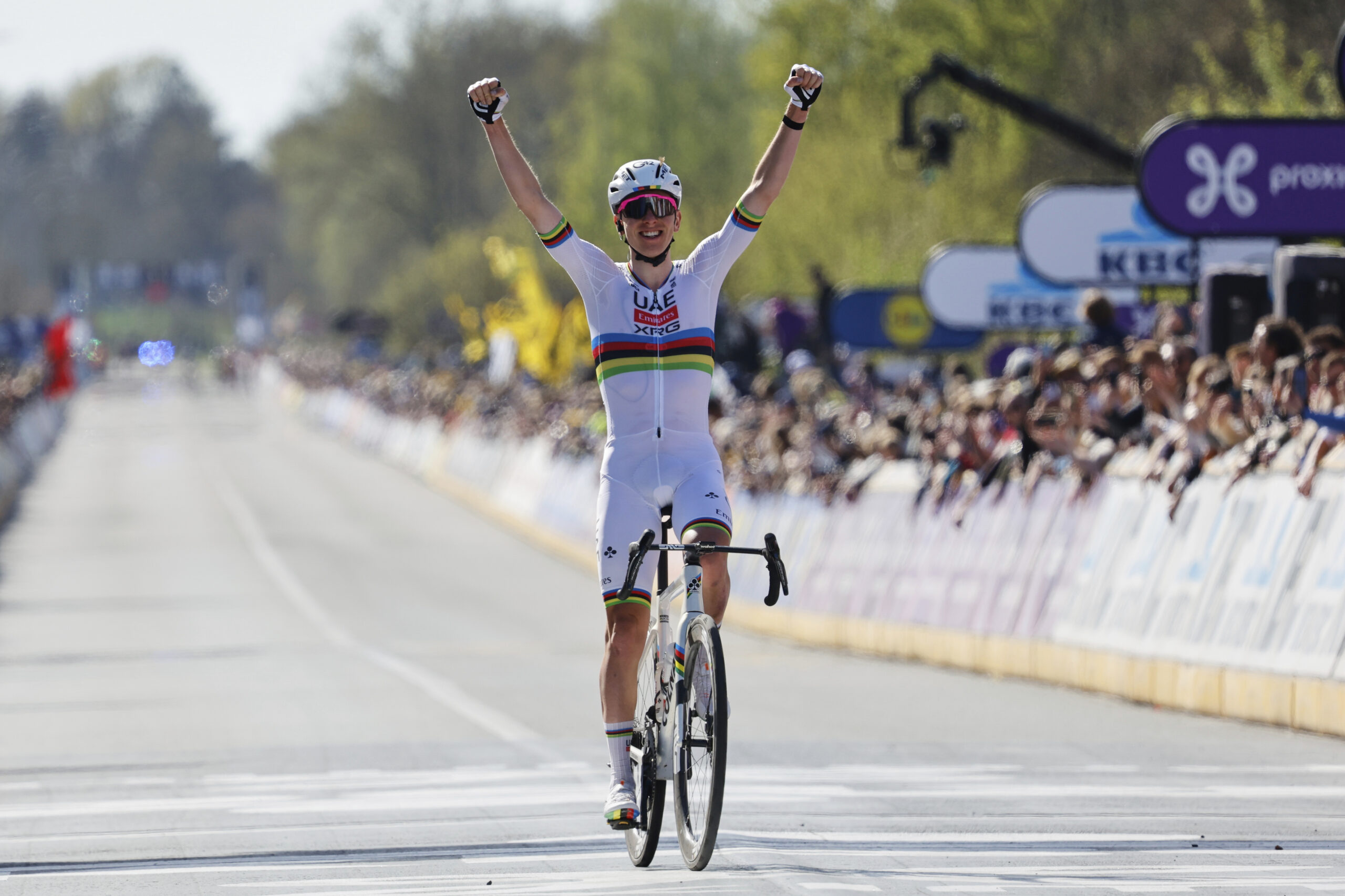 Giro delle fiandre 2025, vince Pogacar: Pedersen secondo Giro delle fiandre 2025, vince Pogacar: Pedersen secondo