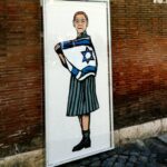 Shoah, a Roma l’inaugurazione del murale ‘The Star of David’ Edith Bruck