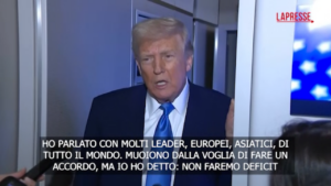 Dazi, Trump: “Paesi stranieri muoiono dalla voglia di fare un accordo”