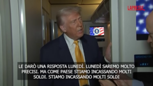 Dazi, Trump: “Stiamo incassando un sacco di soldi”