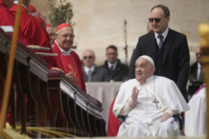 Papa Francesco in Piazza San Pietro in occasione della Domenica delle Palme
