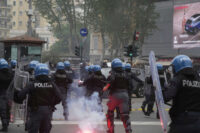 Scontri tra ultras e polizia prima del derby Lazio-Roma del 13 aprile 2025