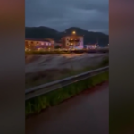 Maltempo Vicenza, la voragine al Ponte dei Nori