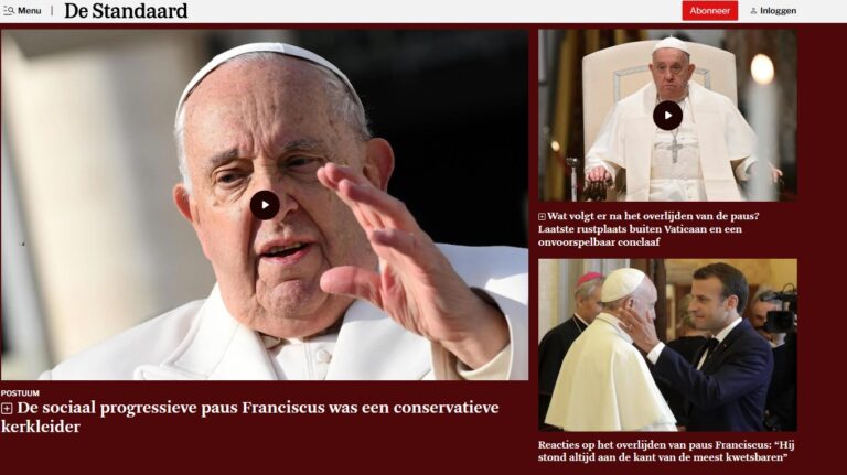 Papa Francesco, la notizia della morte sui siti internazionali
